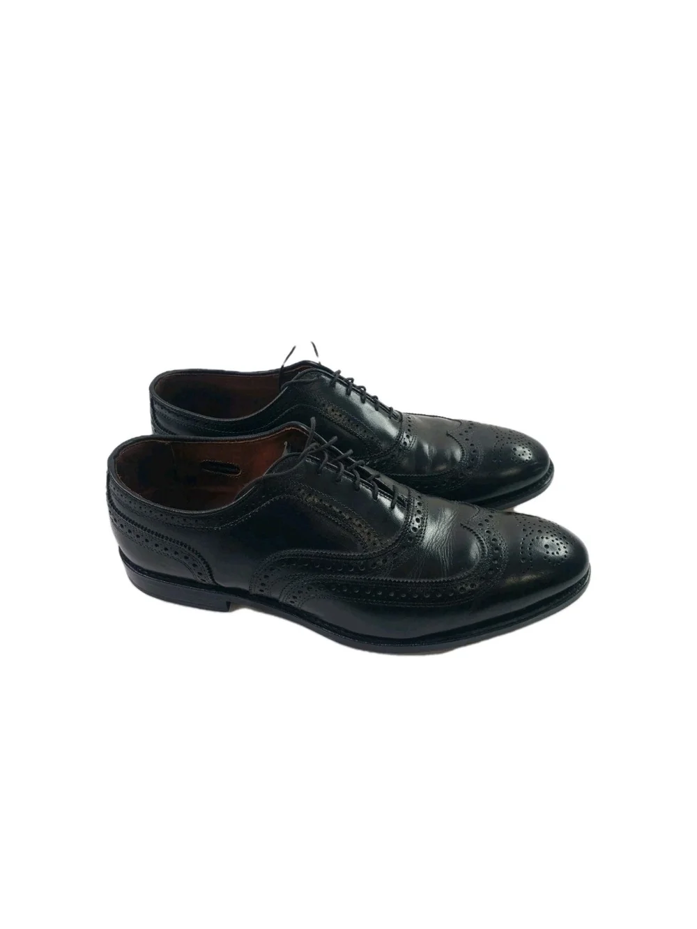 Allen Edmonds Black Brogue Wingtip Oxford Shoes Mens 13